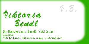 viktoria bendl business card